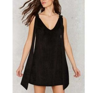 Suede Nasty Girl Mini swing  sleeveless dress